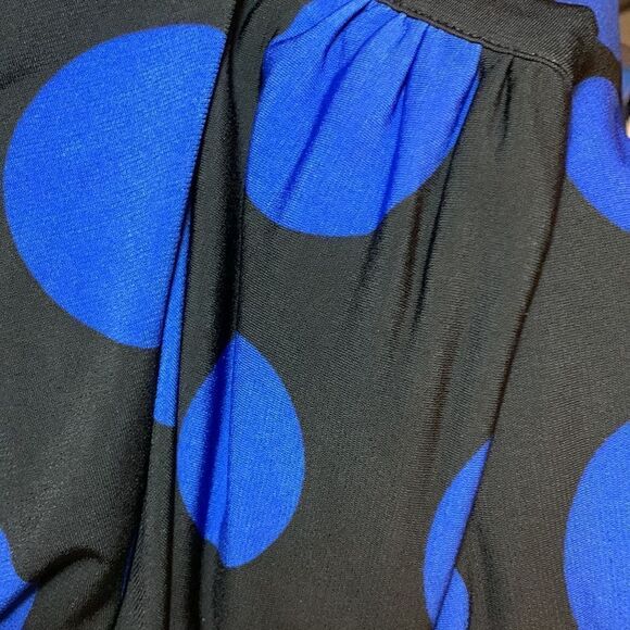 Cato Size 18/20 BoHo dress with large blue circles/polkadot - Picture 11 of 11